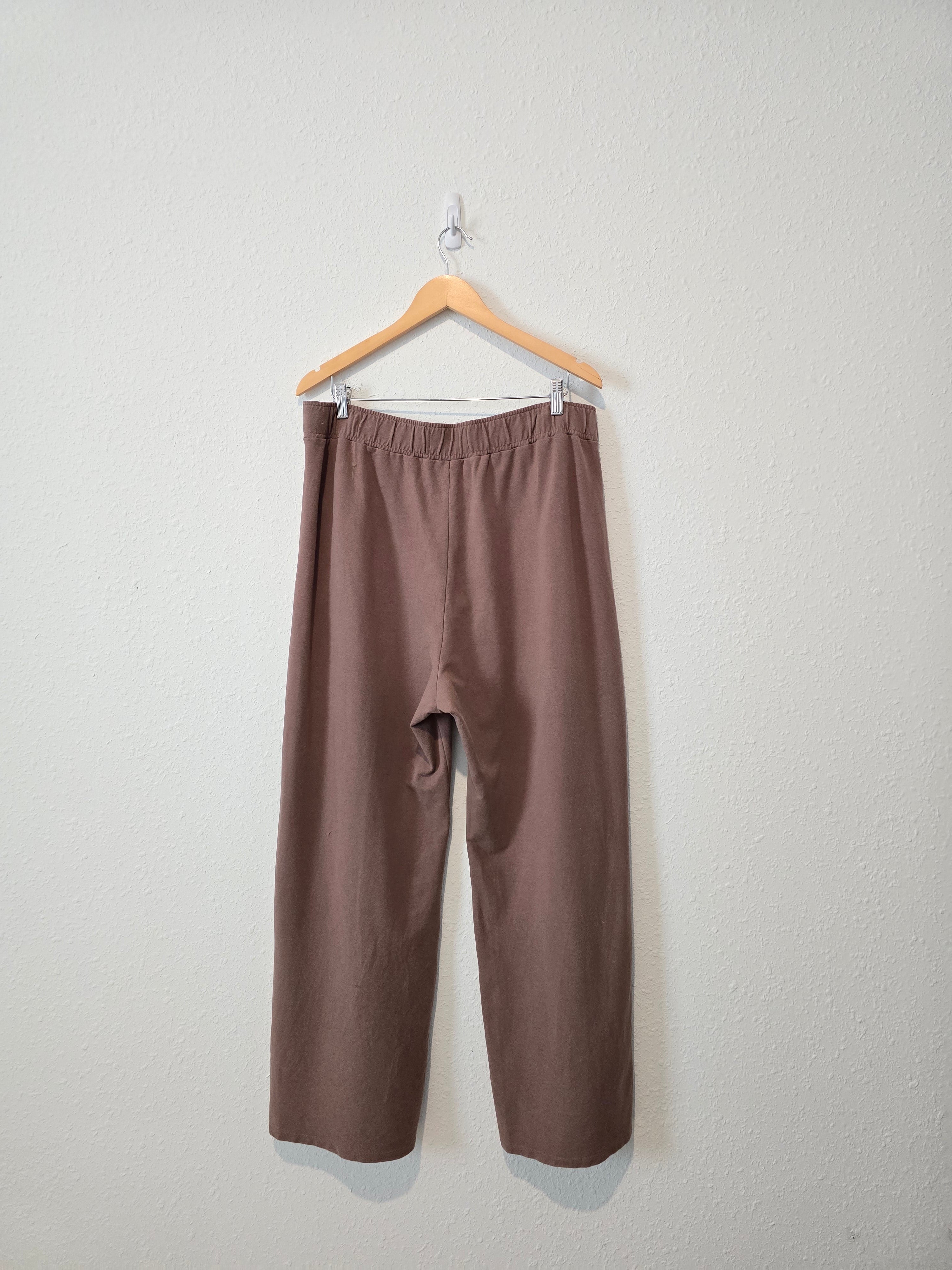 Abercrombie Brown Wide Leg Sweatpants (XL)