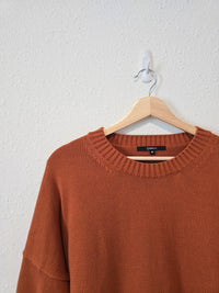 Quince Rust Organic Cotton Sweater (M)