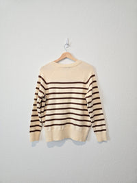 Striped Henley Sweater (S)