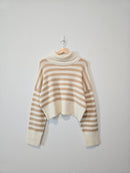 NEW Striped Turtleneck Sweater (L)