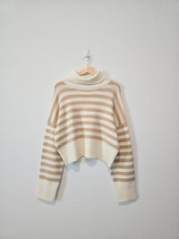 NEW Striped Turtleneck Sweater (L)