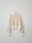 NEW Striped Turtleneck Sweater (L)