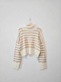 NEW Striped Turtleneck Sweater (L)