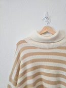 NEW Striped Turtleneck Sweater (L)