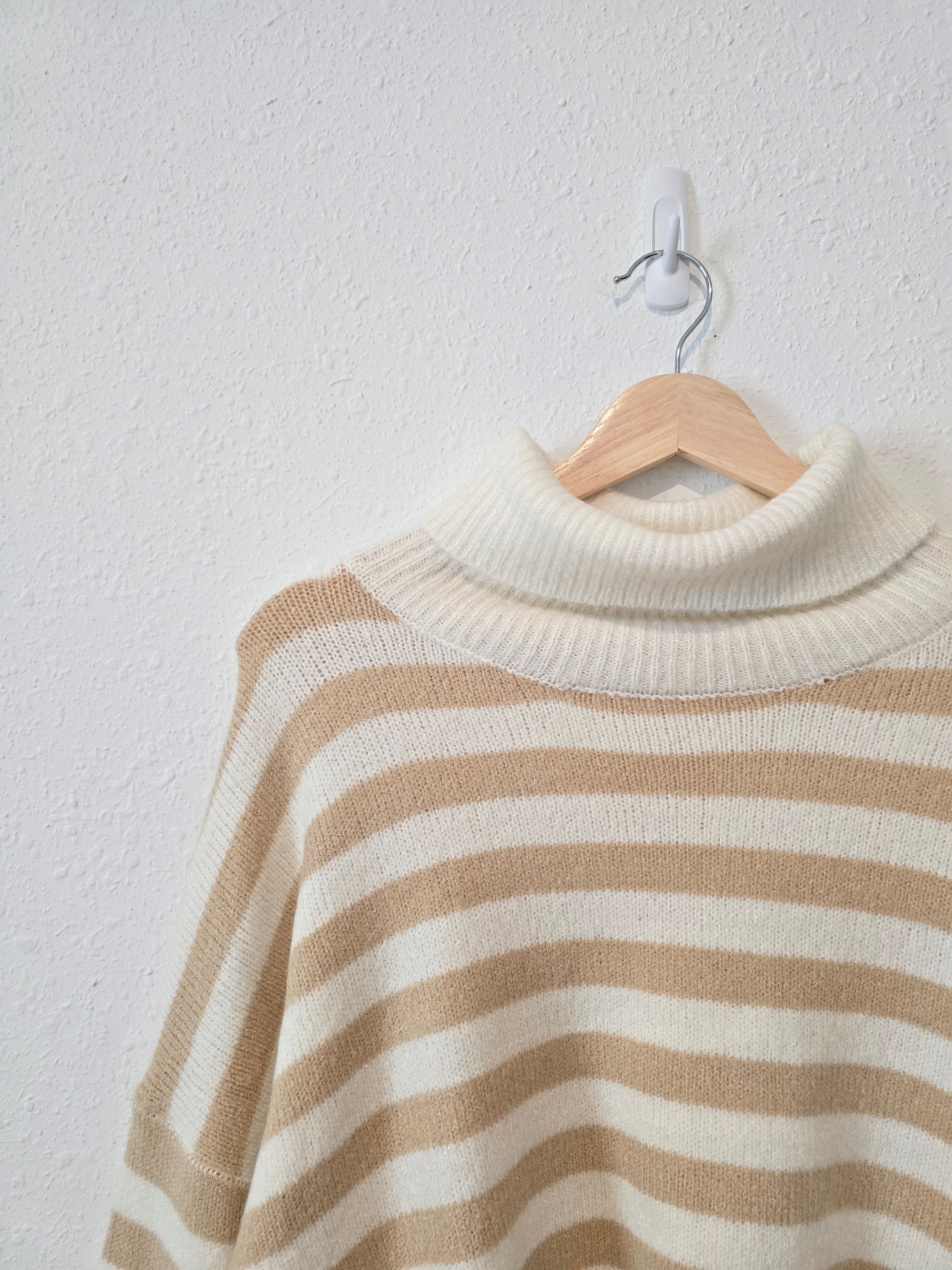 NEW Striped Turtleneck Sweater (L)