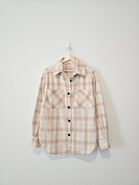 Pink Lily Oversized Plaid Shacket (M)