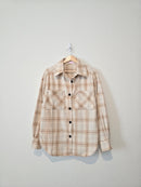 Pink Lily Oversized Plaid Shacket (M)