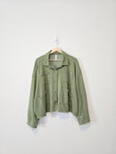 Anthropologie Moss Shirt Jacket (L)