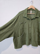 Anthropologie Moss Shirt Jacket (L)