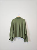 Anthropologie Moss Shirt Jacket (L)