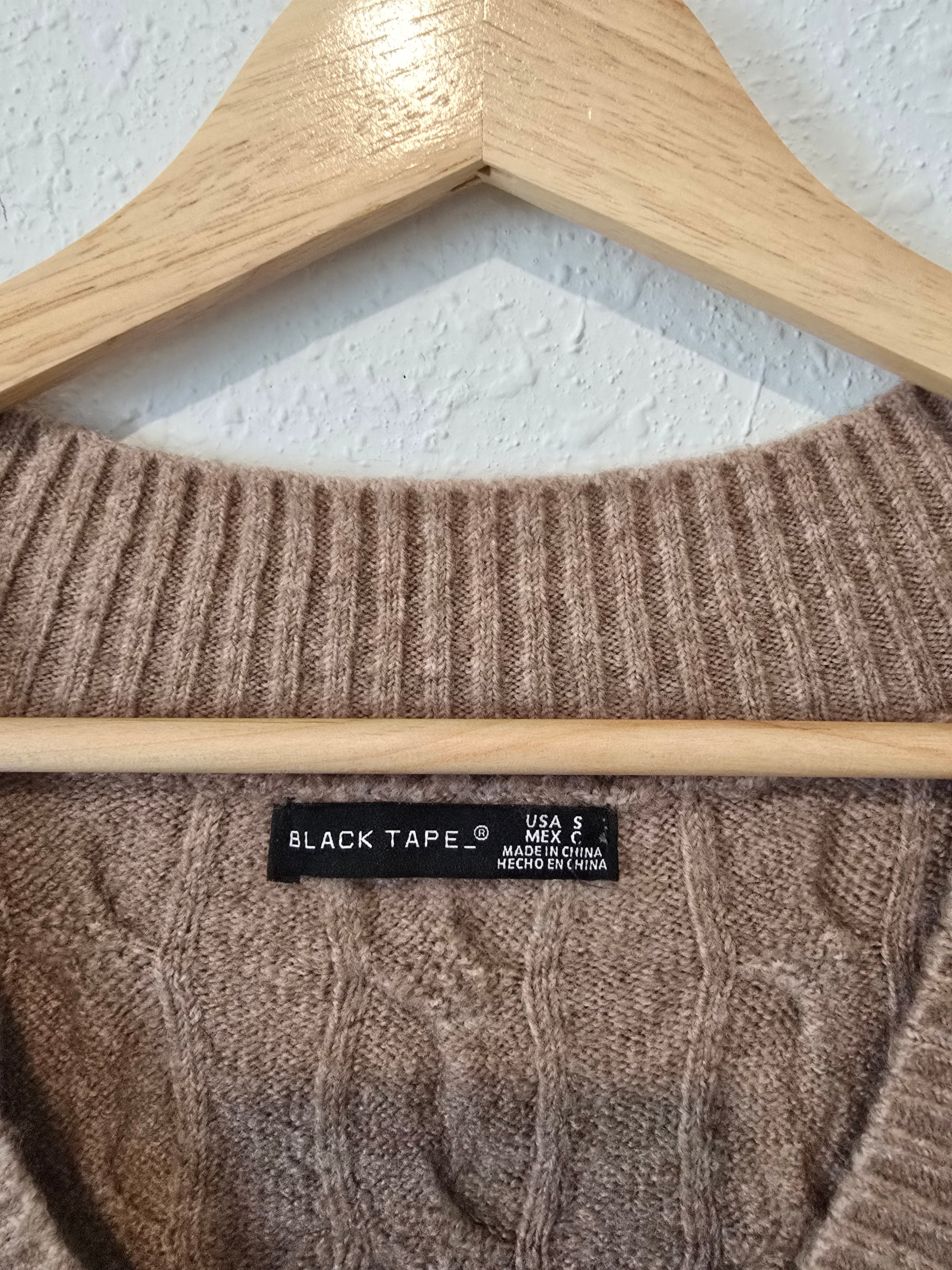 Oversized Knit Sweater Vest (S)