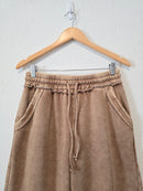 Zenana Wide Leg Crop Pants (M)