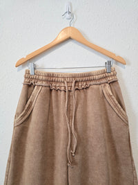 Zenana Wide Leg Crop Pants (M)