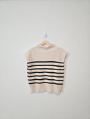 Le Lis Striped Mockneck Sweater Vest (XS)