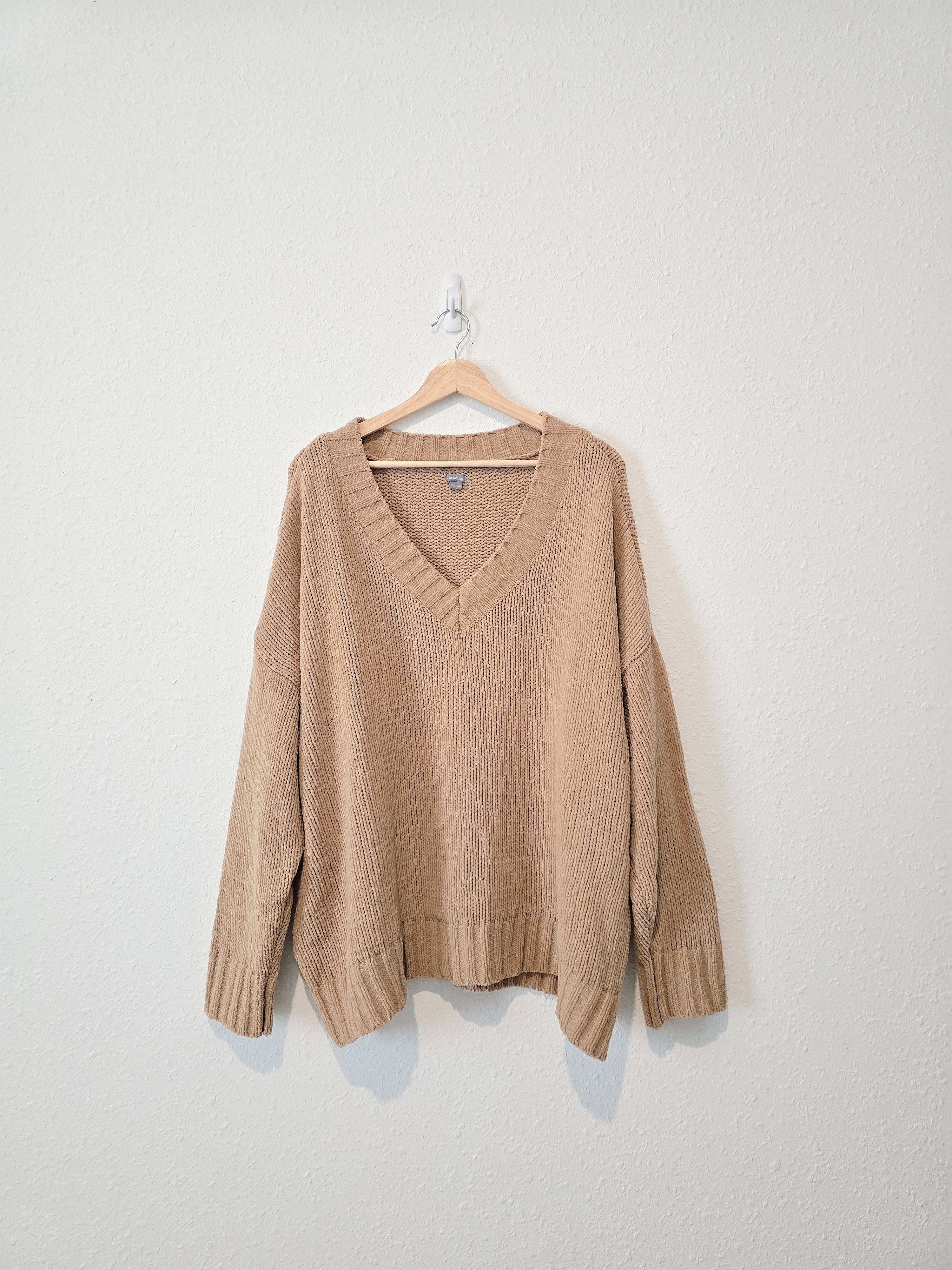 Aerie Cozy Camel Sweater (L)