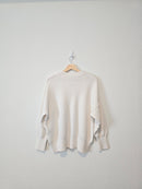 Abercrombie White Textured Sweater (L)