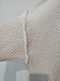 Abercrombie White Textured Sweater (L)