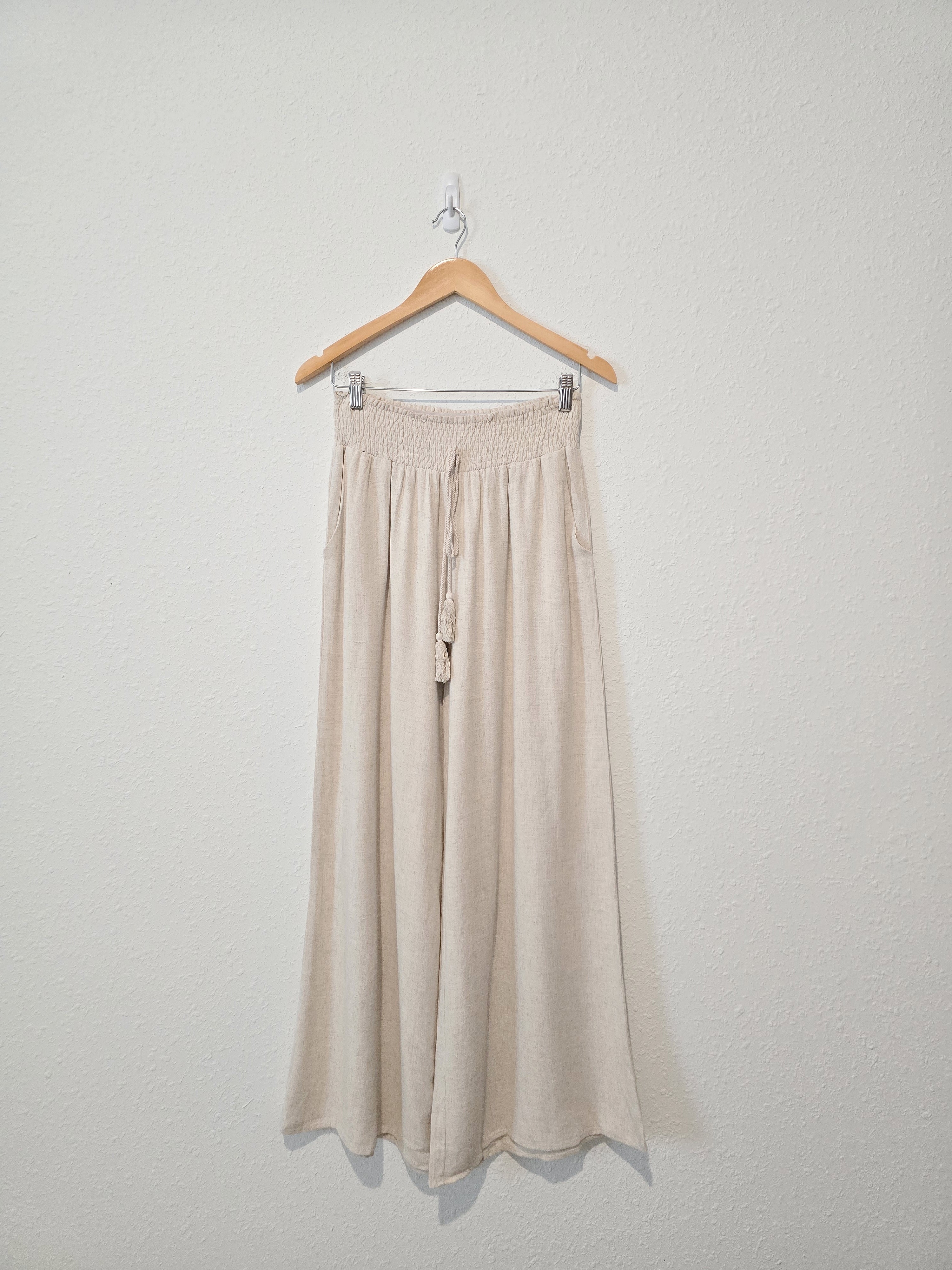 NEW Miou Muse Oat Wide Leg Pants (L)