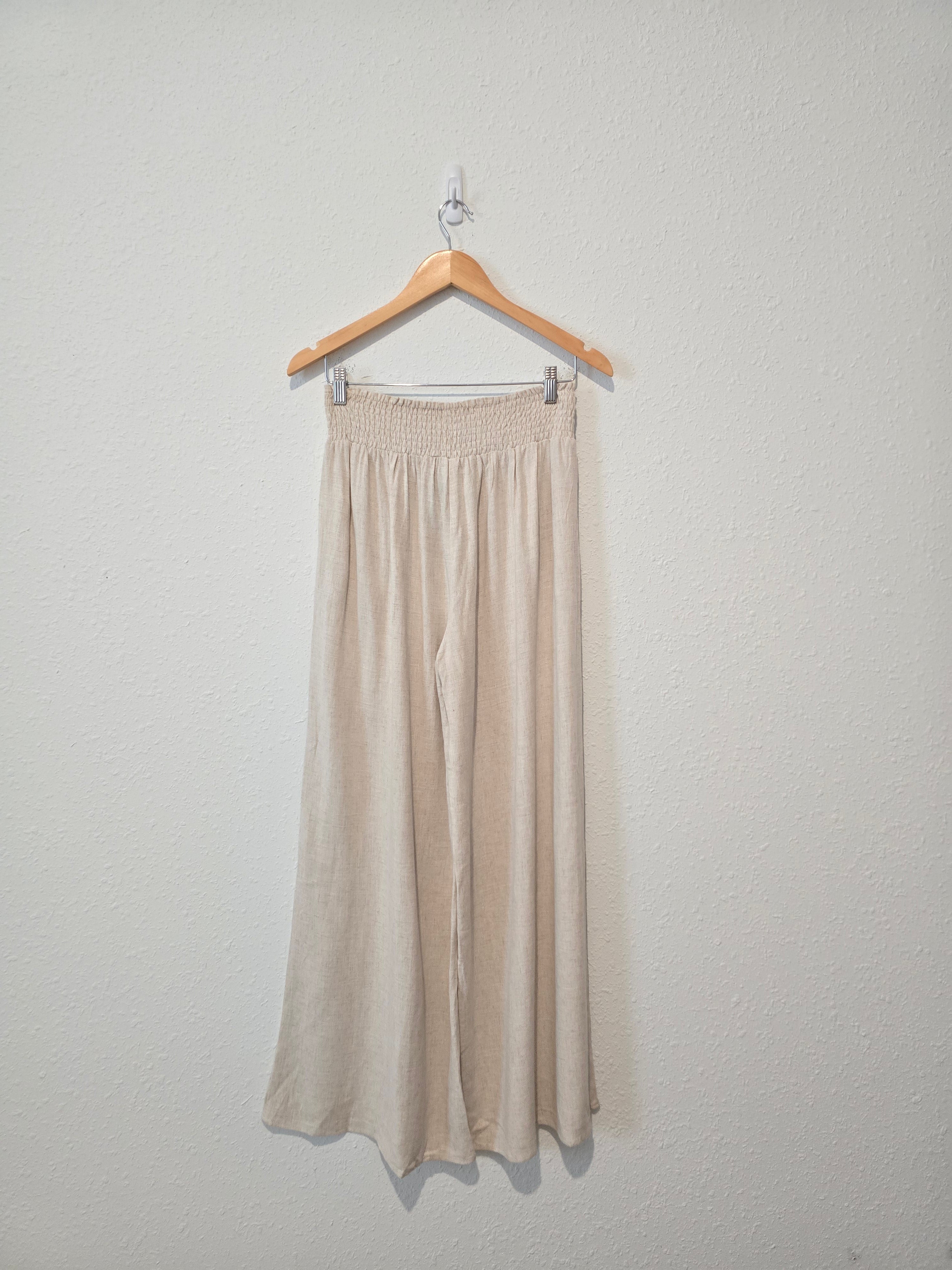 NEW Miou Muse Oat Wide Leg Pants (L)