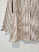 Gingham Cotton Linen Top (M)