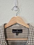 Gingham Cotton Linen Top (M)