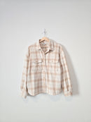 Plaid Button Up Shacket (M)