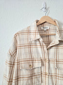 Plaid Button Up Shacket (M)