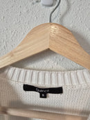 Quince White Cotton Sweater (S)