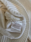 Quince White Cotton Sweater (S)