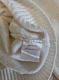 Quince White Cotton Sweater (S)