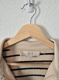 Striped Quarter Zip Pullover (S)