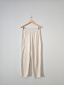 Madewell Cream Fleece Joggers (S)