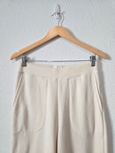 Madewell Cream Fleece Joggers (S)