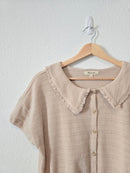 Madewell Crop Collared Blouse (S)