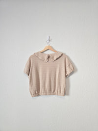 Madewell Crop Collared Blouse (S)