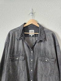 Aerie Cotton Button Up Shirt (XL)