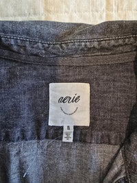 Aerie Cotton Button Up Shirt (XL)
