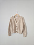 Oat Cotton Linen Sweater (M)
