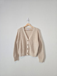 Oat Cotton Linen Sweater (M)