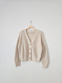 Oat Cotton Linen Sweater (M)
