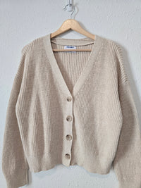 Oat Cotton Linen Sweater (M)