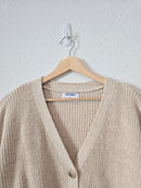 Oat Cotton Linen Sweater (M)