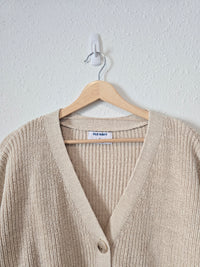 Oat Cotton Linen Sweater (M)