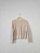Oat Cotton Linen Sweater (M)