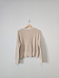 Oat Cotton Linen Sweater (M)