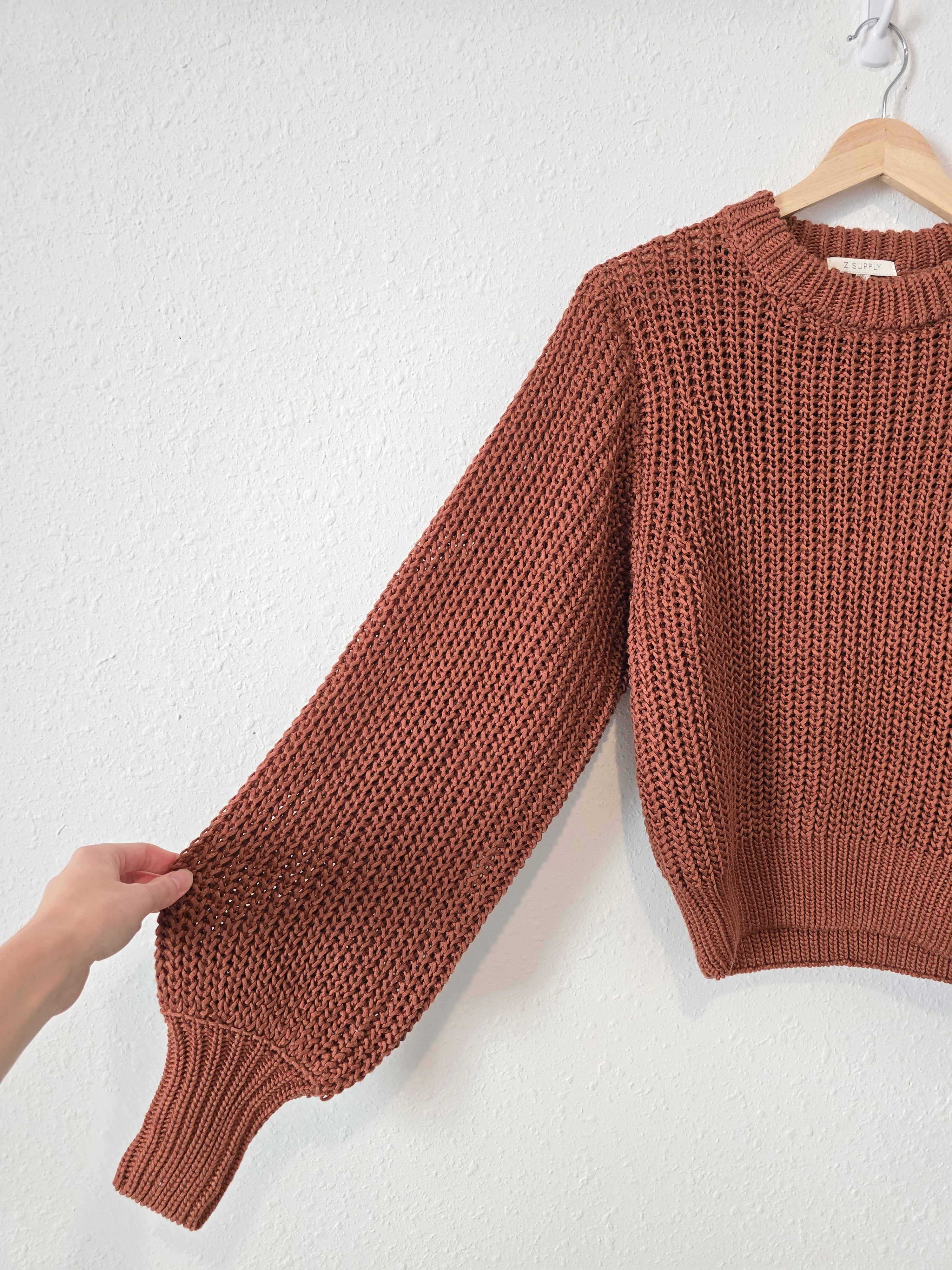 Z Supply Chunky Rust Sweater (XS)