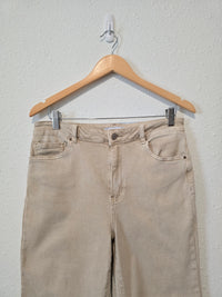 Zenana Neutral Wide Leg Jeans (L)