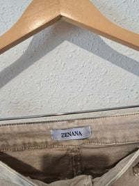 Zenana Neutral Wide Leg Jeans (L)