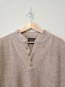 Vintage Lands End Henley Sweater (L)