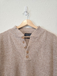 Vintage Lands End Henley Sweater (L)